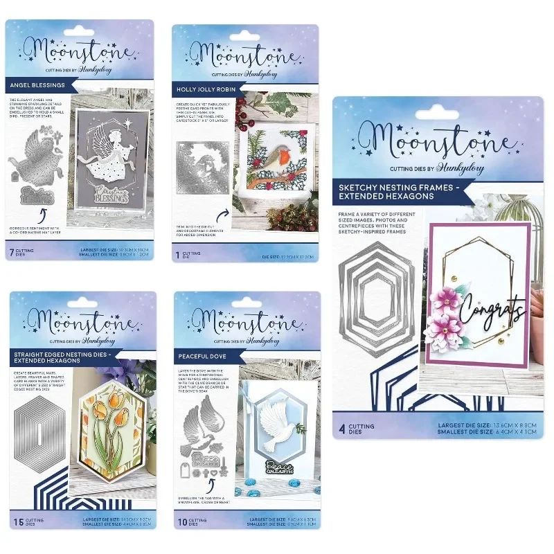 Штампы рождественские милые голуби ангел благословения Холли Велли Робин