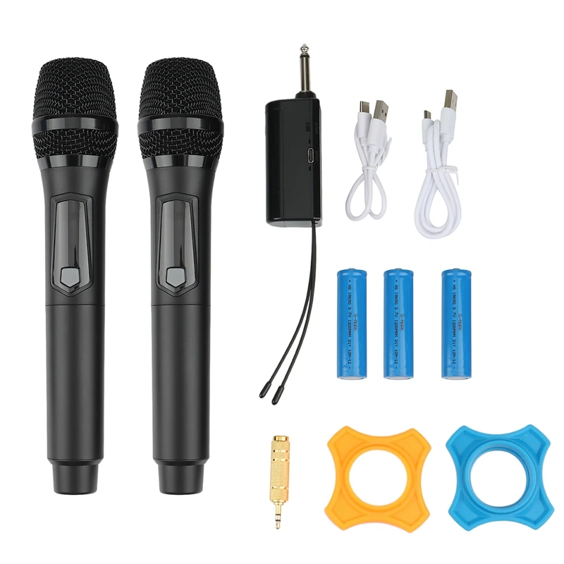

MU2 Universal UHF Wireless Rechargeable Handheld Microphone,Use With Mixer, Power Amplifier, Speaker, Stage Equipment