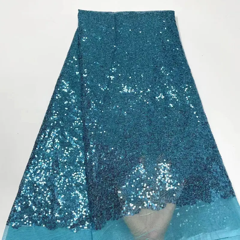 

NRFN29 On Sale African Net Lace Fabric with Sequins,Good Quality Embroidered French Tulle Lace Fabric for Party/Wedding Dress!