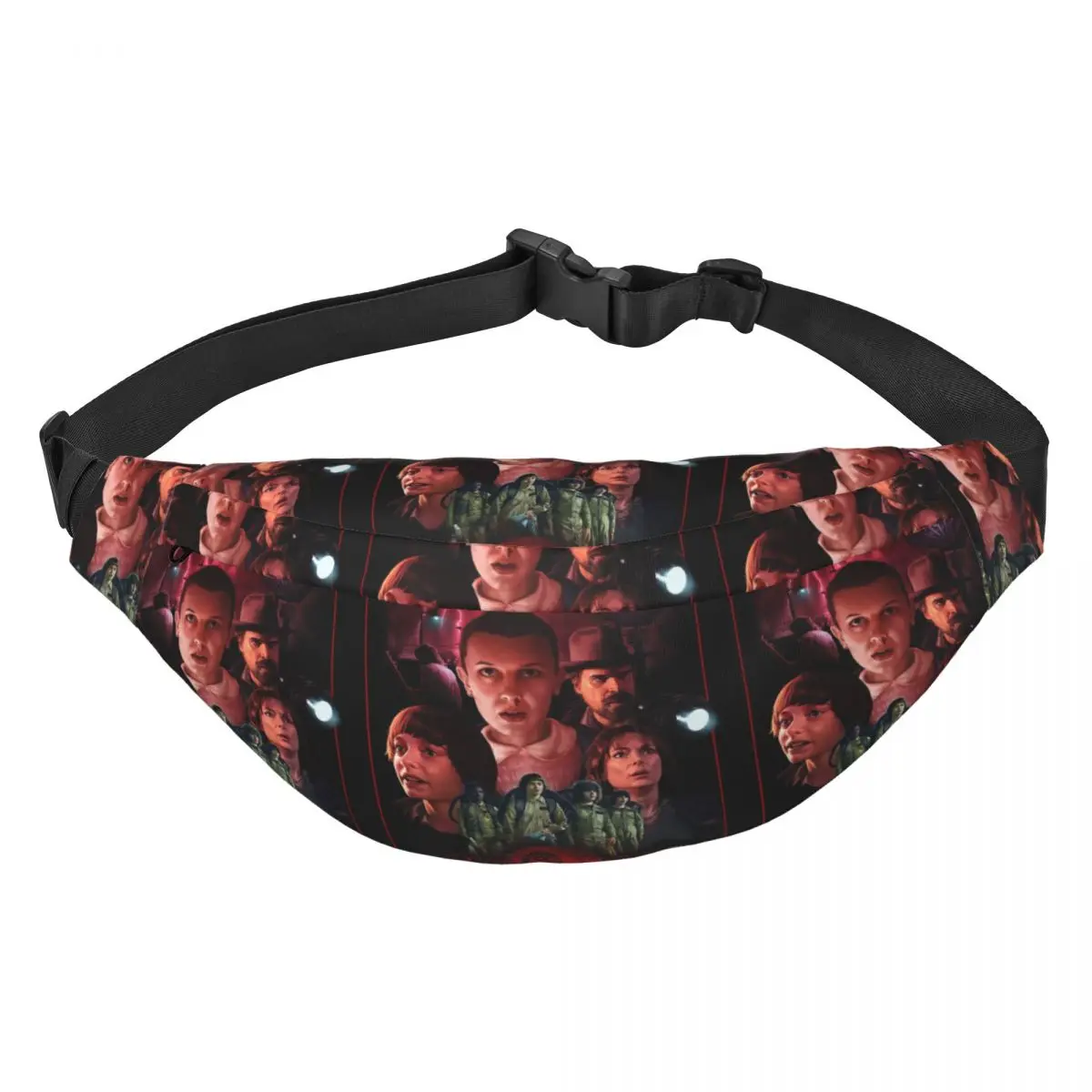 

American Science Fiction Movies Strangers Things Fanny Pack Women Men Sling Crossbody Waist Bag for Running Phone Money Pouch