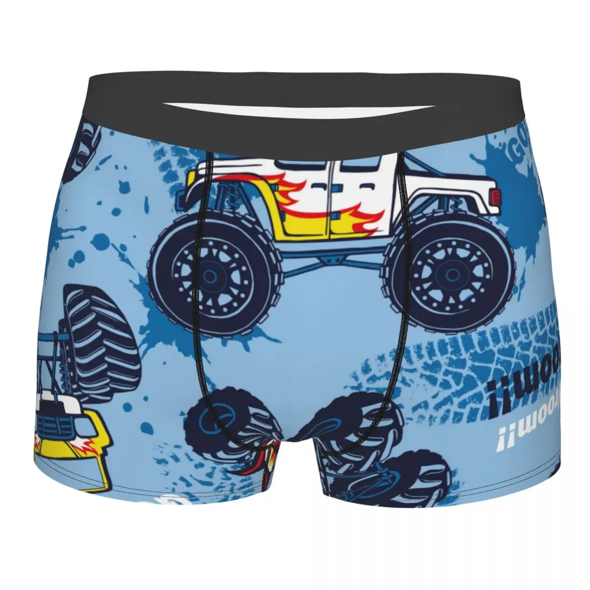 

Underwear Men Boxers Monster Truck Cars Sexy Boxer Underwear Male Panties Underpants Boxershorts Homme