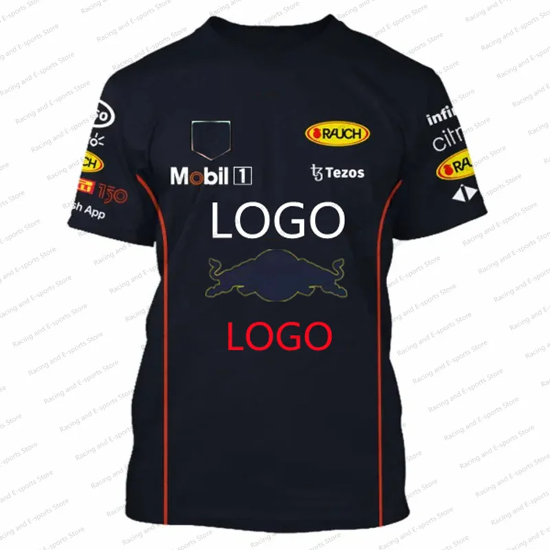 

Red Colour Bull Team F1 Shirt 2022 New Men's Formula One Team Suit Moto Racing Suit Quick Dry T-shirt Fan Party Oversized Tee