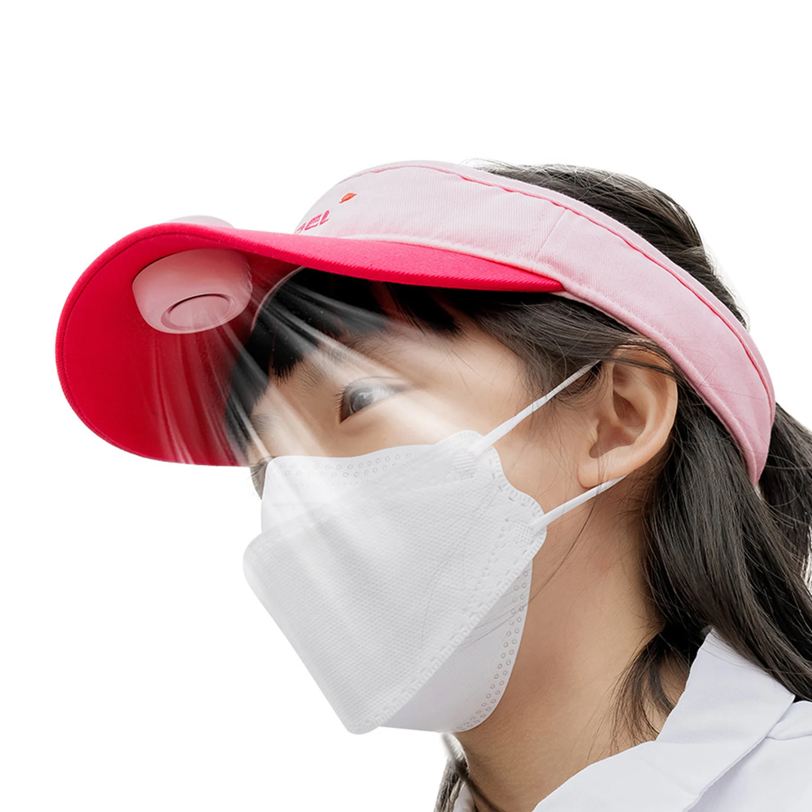 

Kids Visor Hat Cooling Wide Brim Sun Hat 3 Wind Setting Adjustable Hat Cap With Fan USB Charging UV Protection Wide Brim Sun