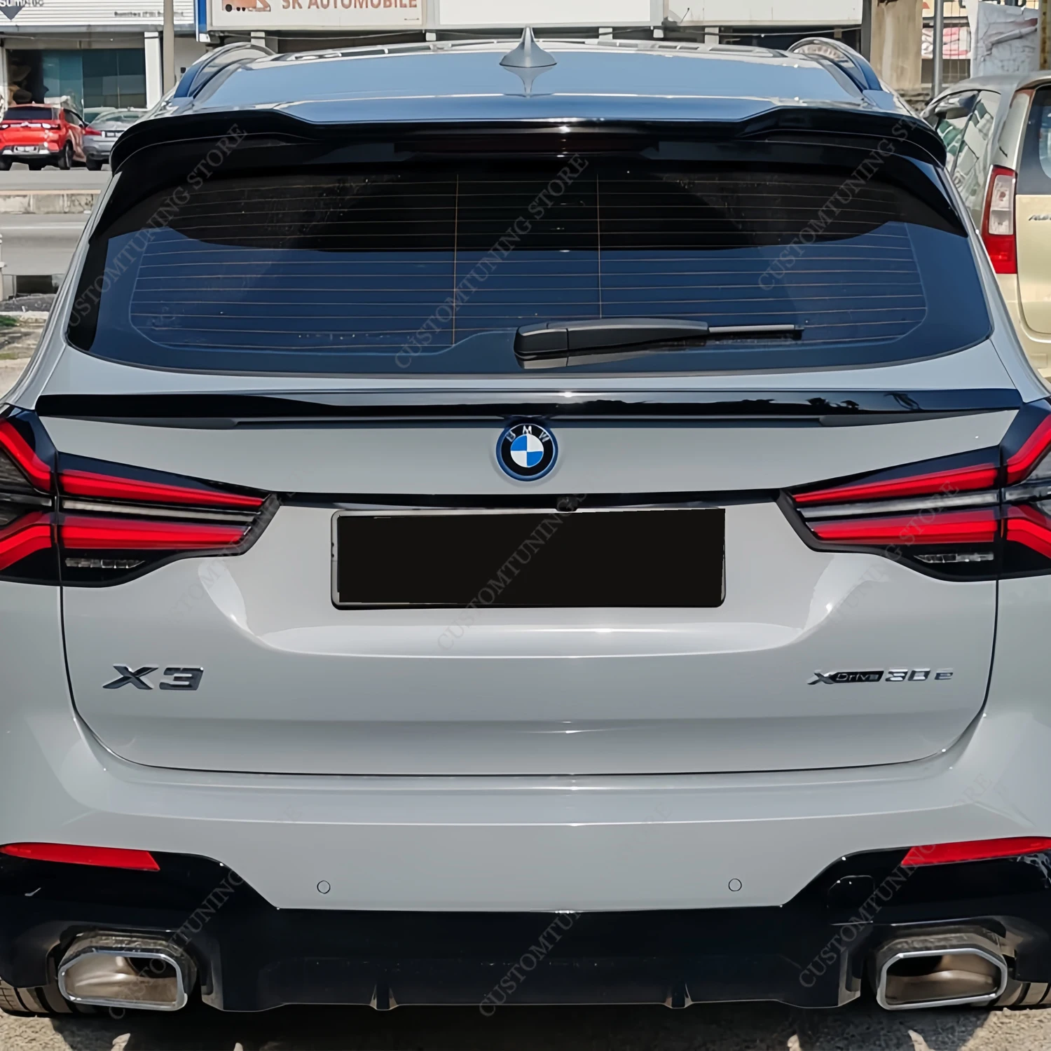 Gloos Black MP Style Задний багажник Средний Спойлер для Bmw X3 G01 iX3 G08 X3M F97 30i 30d M40i 2017-2023 Bodykits