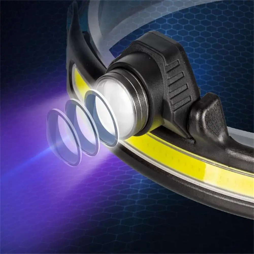 

Portable Wave Induction Headlamp Outdoor Adventure Fishing Led Mini Multifunctional Strong Light Lights all for fishing