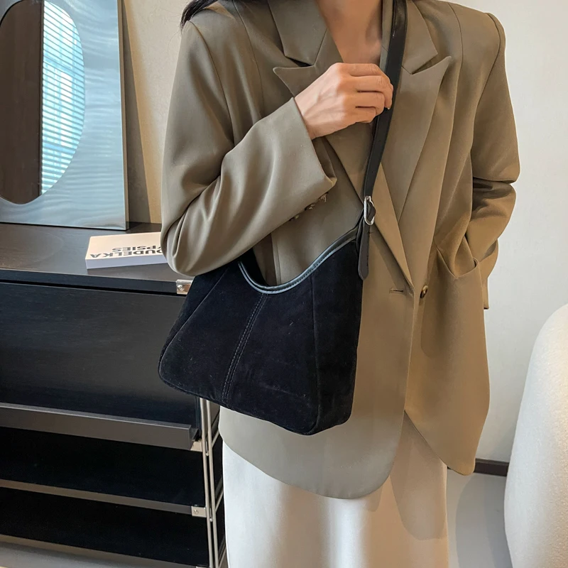 Женская модная сумка для подмышек из искусственной кожи большая вместительная