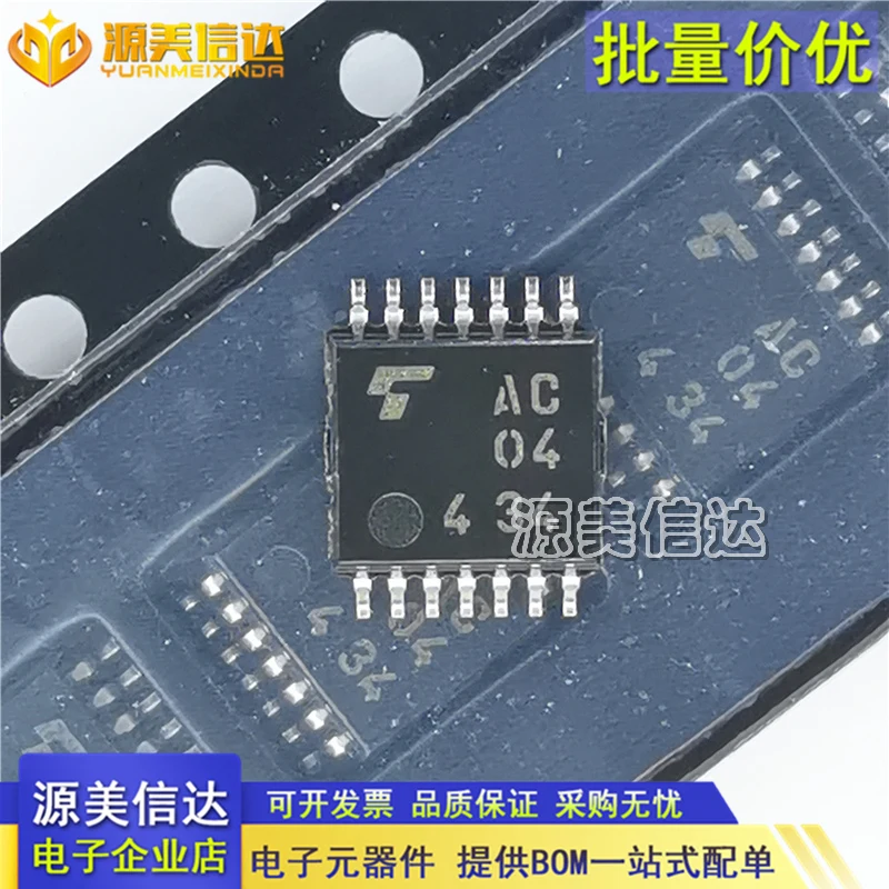 

50PCS/LOT AC04 TC74AC04FT TSSOP14 IC