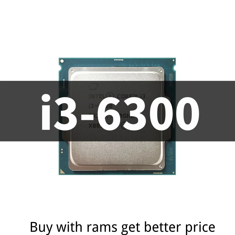 

Core i3-6300 i3 6300 3.8 GHz Dual-Core Quad-Thread CPU Processor 4M 51W LGA 1151
