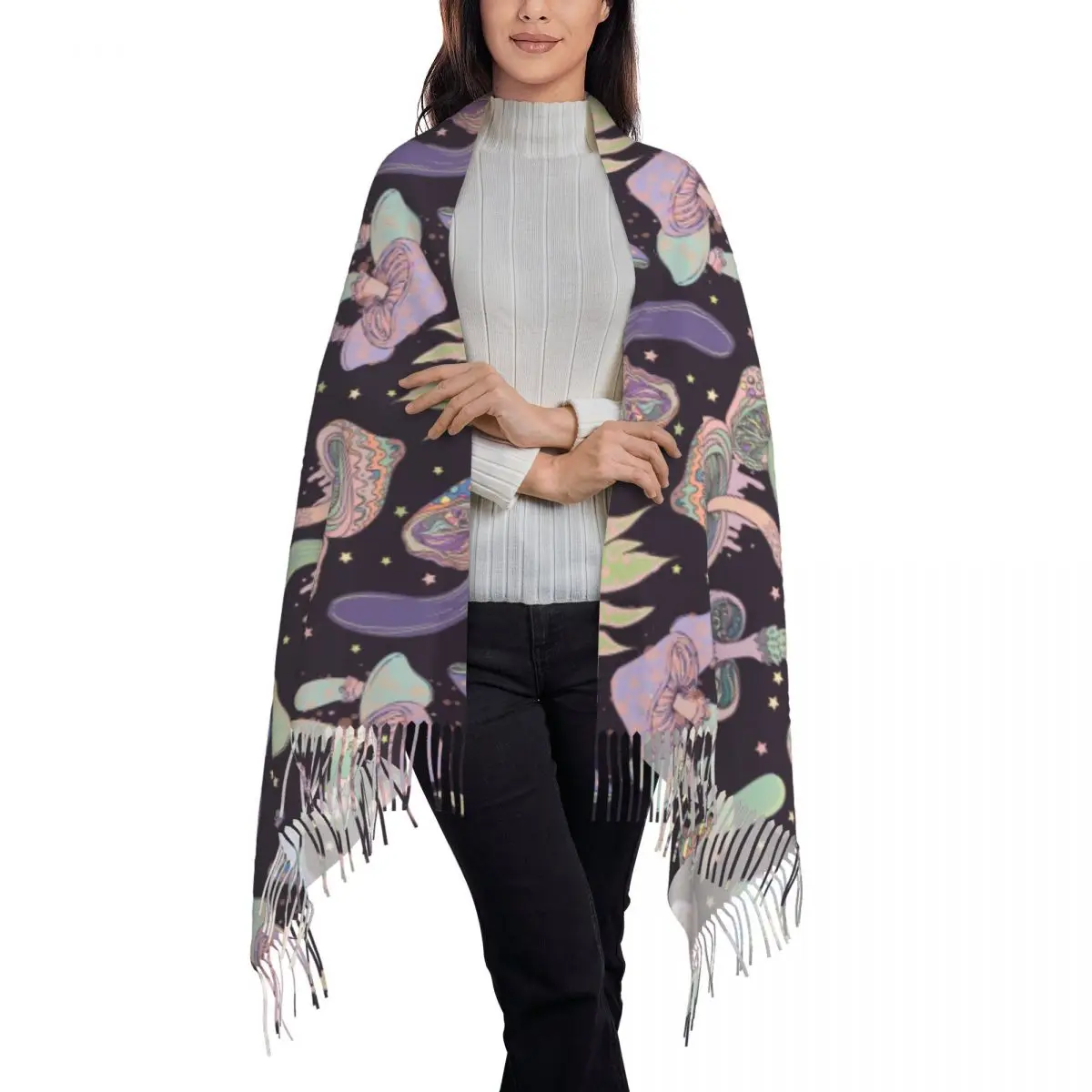 Пользовательские волшебные психоделические грибы с узором триповый музыкальный