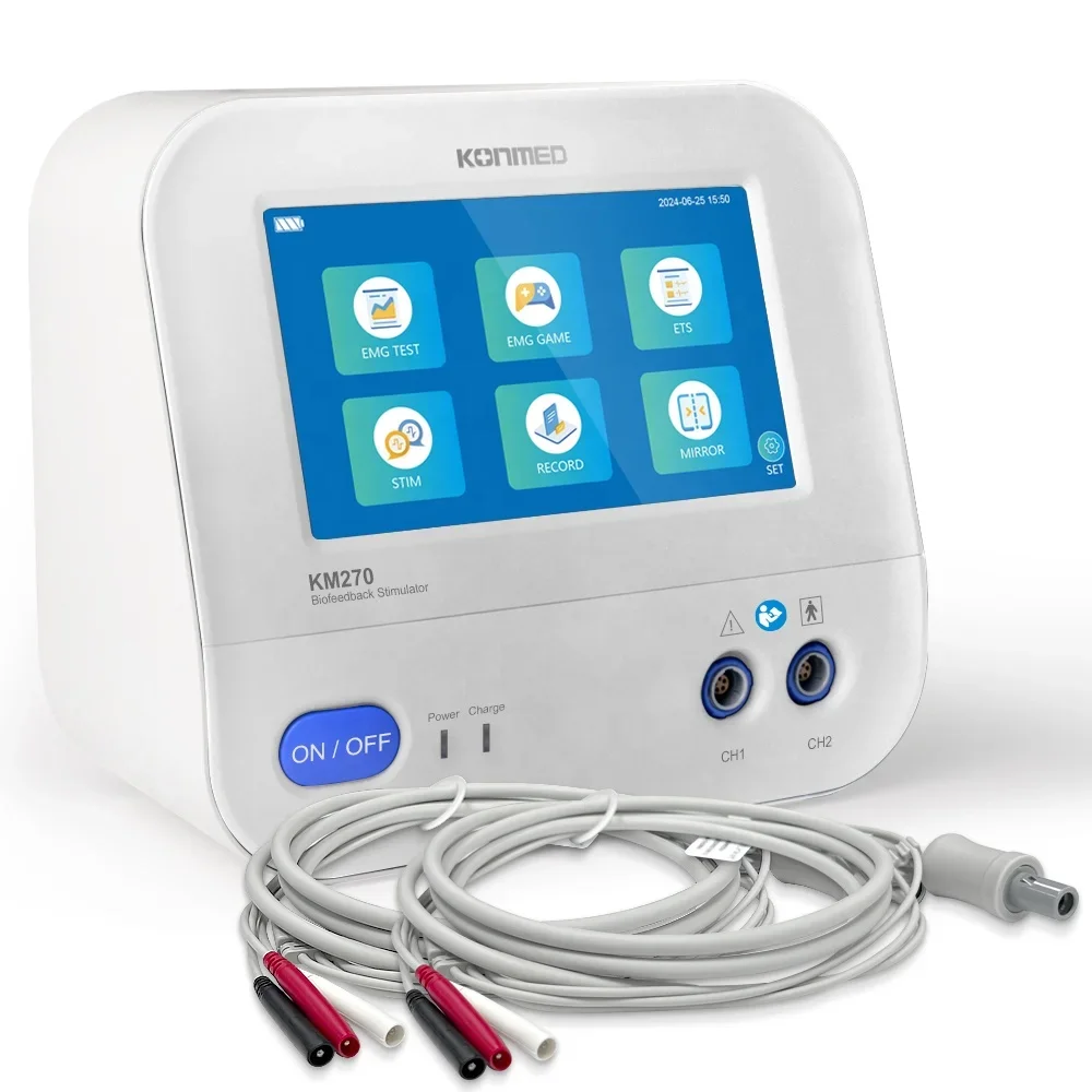 KONMED Тепловой стимулятор Biofeedback KM280Pro (EMG/GAME/ETS/MIRROR/HEAT/STIM) для реабилитации тазового