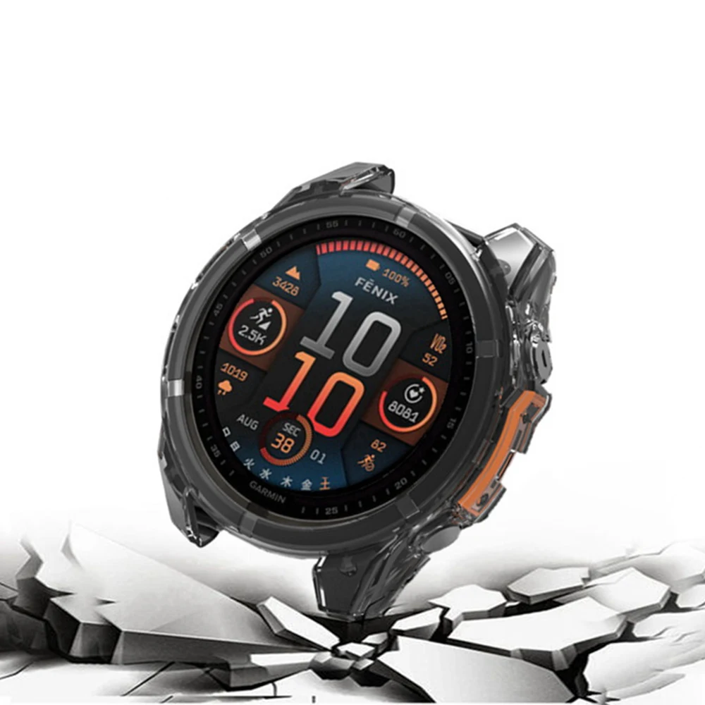 Чехол для Garmin Fenix 8 43 мм 47 51 AMOLED Солнечный защитный чехол смарт-часов Универсальный