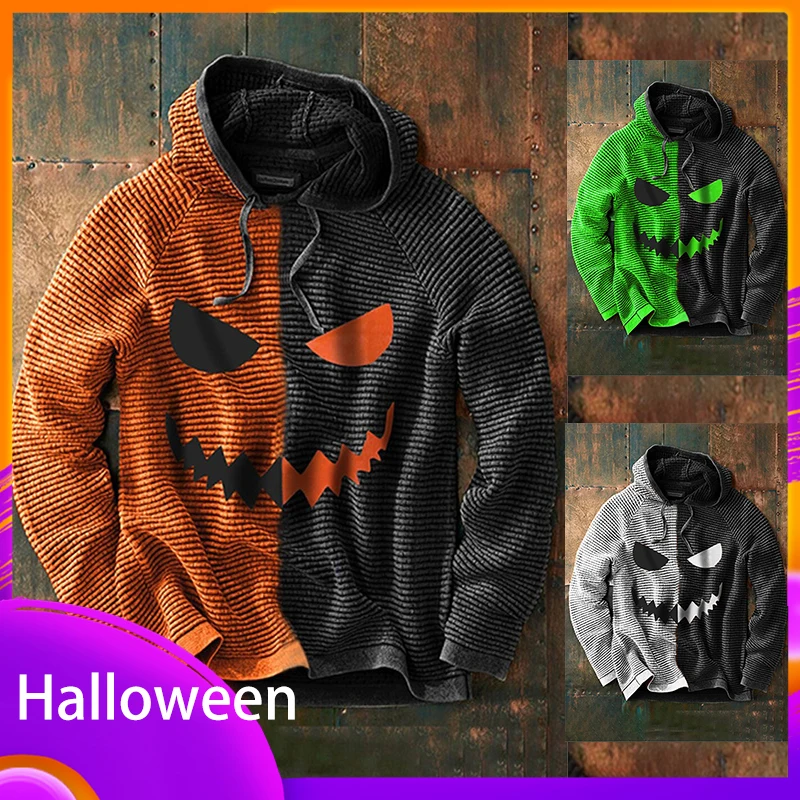 

Худи на Хэллоуин 2023, свитер с 3d рисунком тыквы и смайлика, повседневный модный тонкий топ с длинными рукавами, женский и мужской подарок, одежда для взрослых