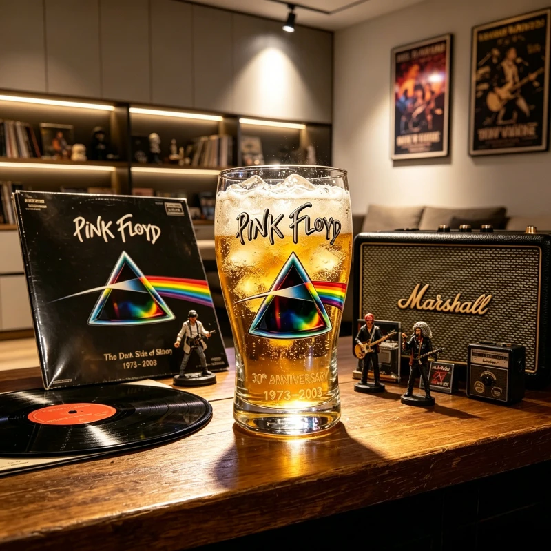 Фото Пивная кружка Pink Floyd The Dark Side of the Moon с принтом рок-группы, креативная кружка для пива, стакан для домашнего бара, для любителей музыки №2