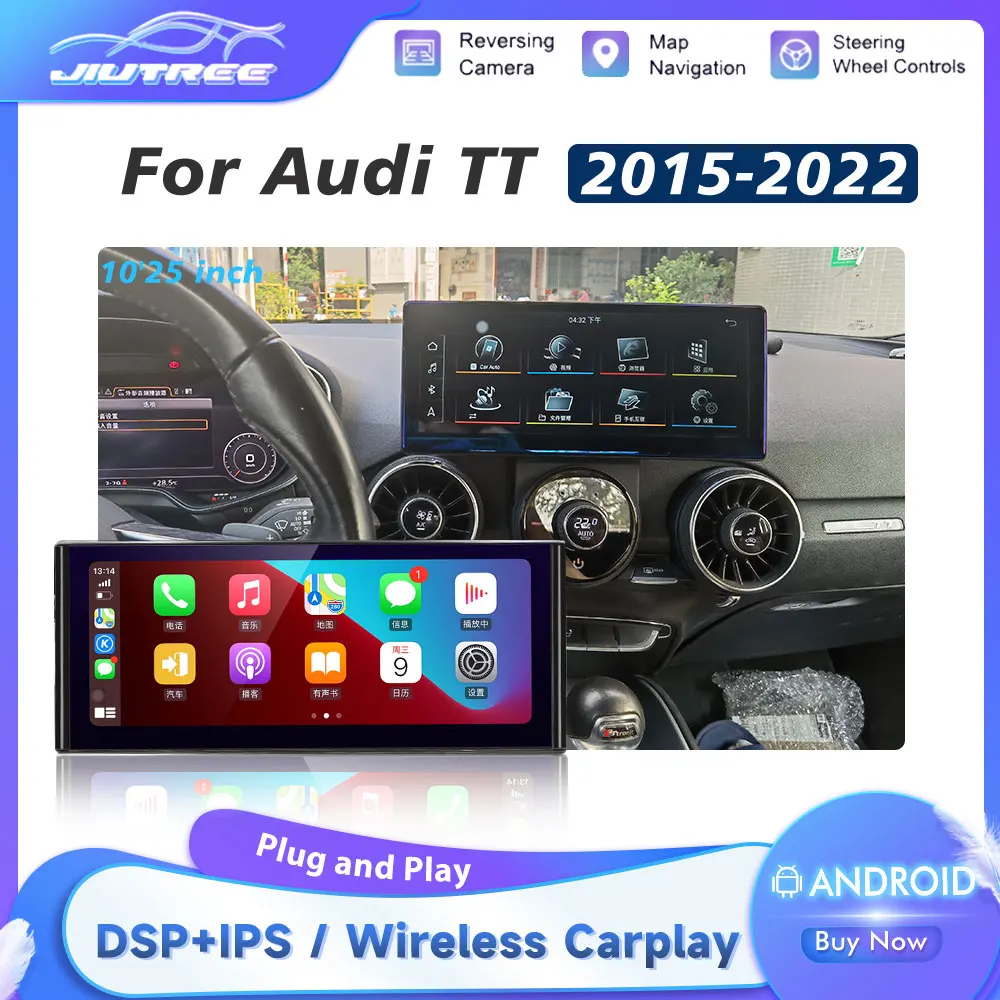 

For Audi TT 2015 2016 2017 2018 2019-2022 Android 10.0 64G Car Auto Radio Player Car Radio Multimedia DVD Player GPS Navigation