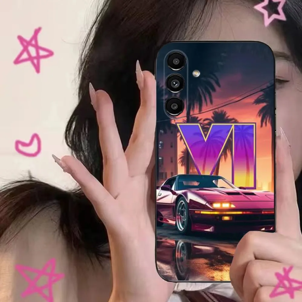 Чехол для телефона G-Gta 6 Game Samsung S24 S21 S22 S23 S30 Ultra S20 Plus Fe Lite Note 10 9 5G черный мягкий чехол