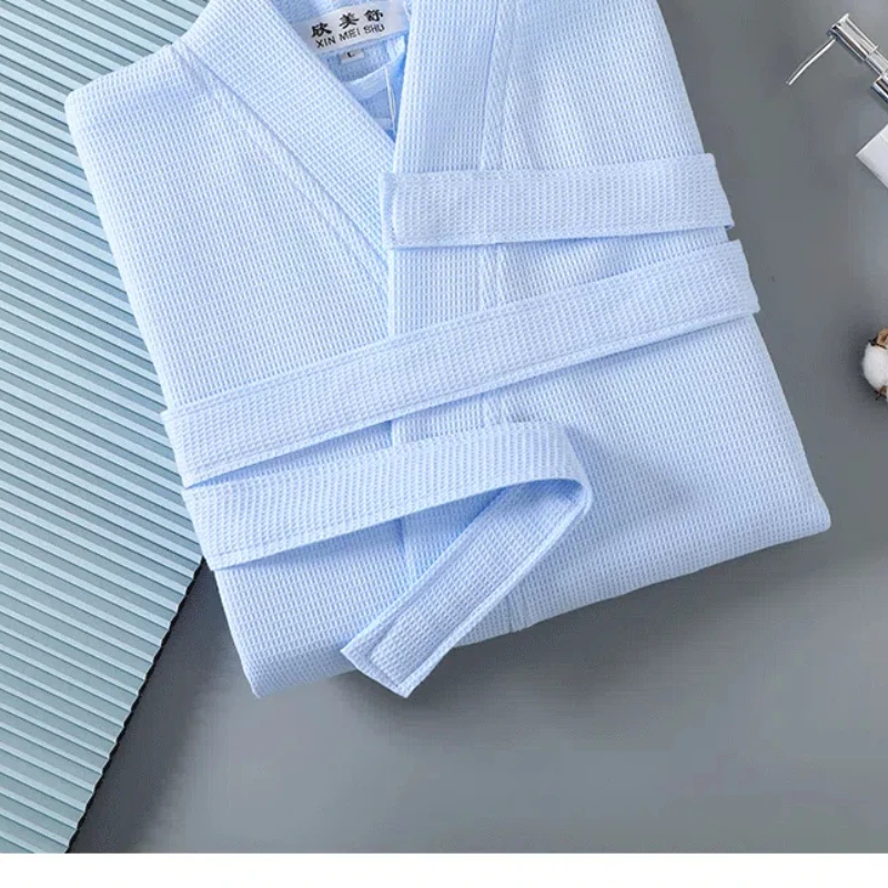 Халат-кимоно хлопковый с V-образным вырезом для пар 100%