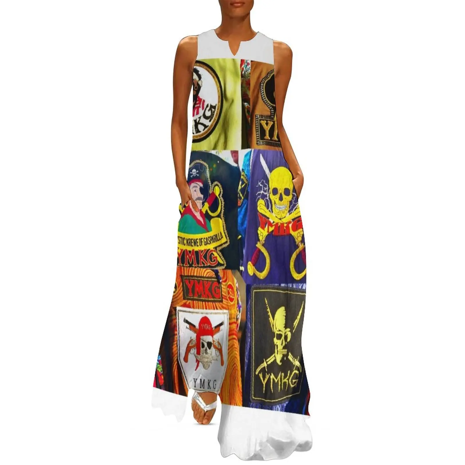 Ye Mystic Krew of Gasparilla с нашивками длинное платье вечерние платья одежда женское