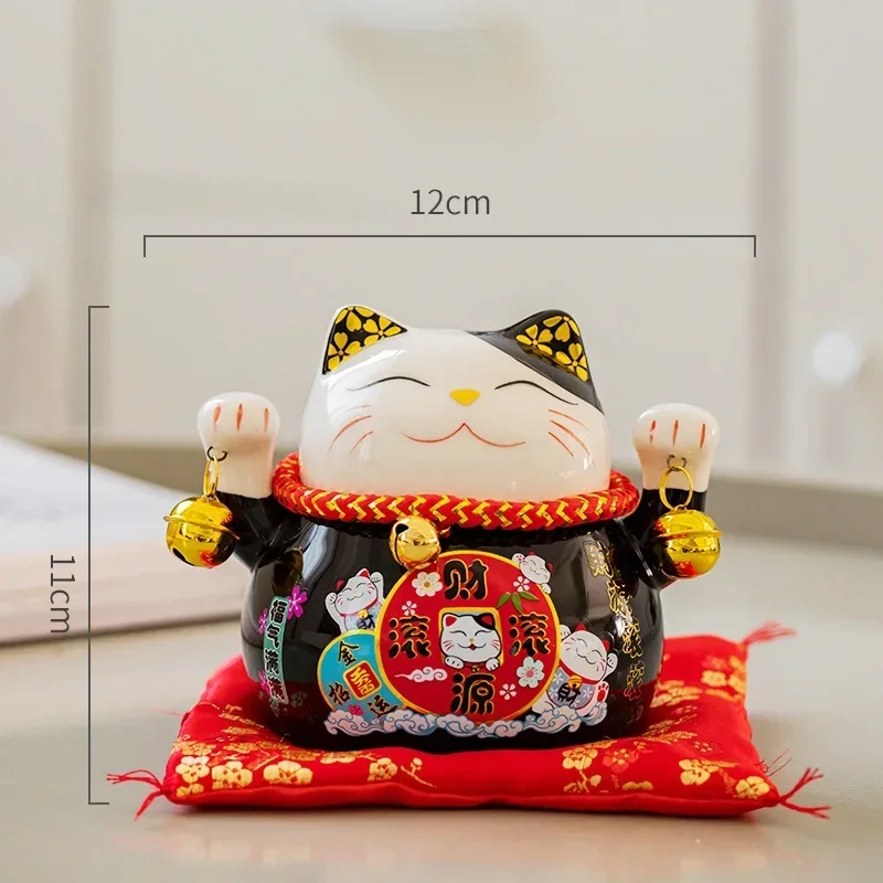 4 5-дюймовая керамическая копилка Maneki Neko Lucky Cat цветная для кошек украшение дома