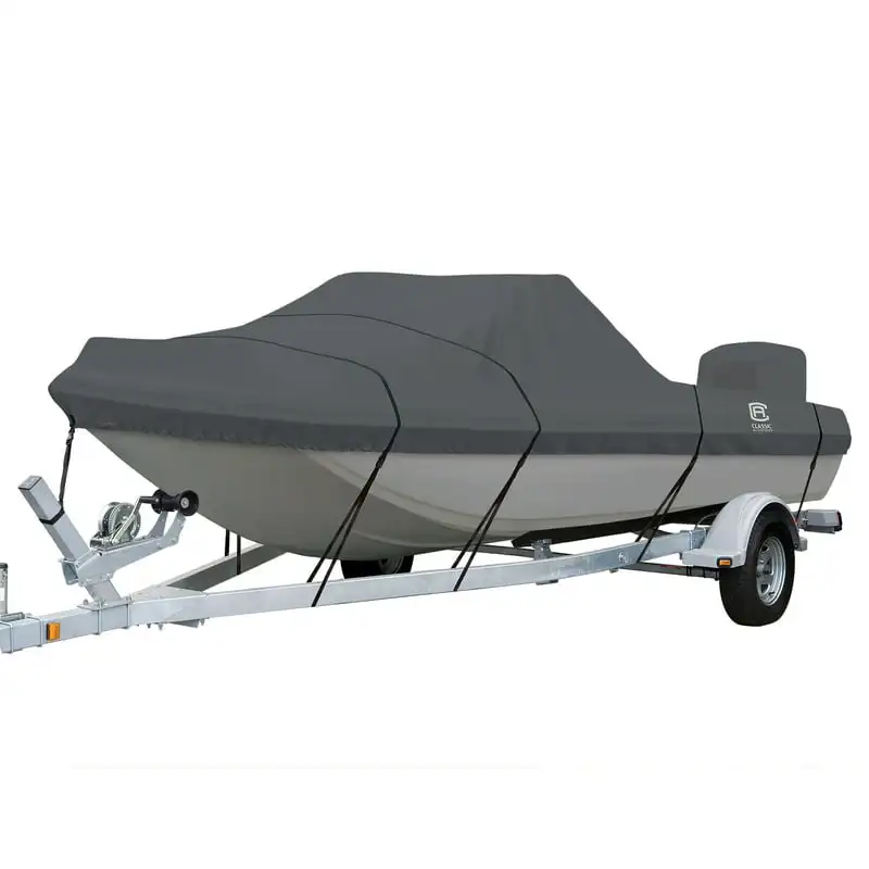 

Heavy-Duty -Hull Outboard Boat Cover, Fits boats 15 ft 6 in - 16 ft 6 in long x 86 in wide Kayak fishing accessories Pvc boat Po