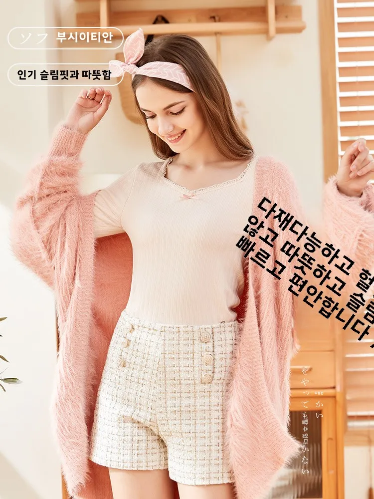 Nanjiren термобелье женское на флисовой подкладке утолщенное облегающее длинное