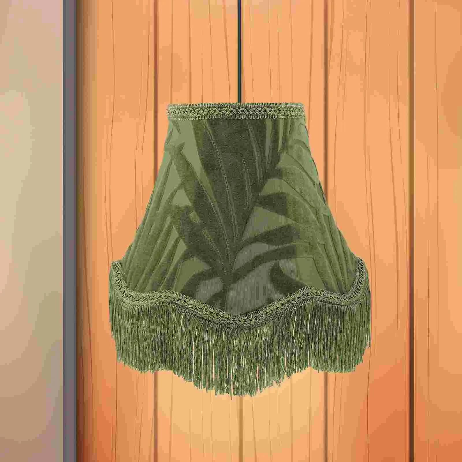 

Barrel Lamp Shade E27 Base Tassel Tabletop Lamp Shade Desk Lamp Lampshade