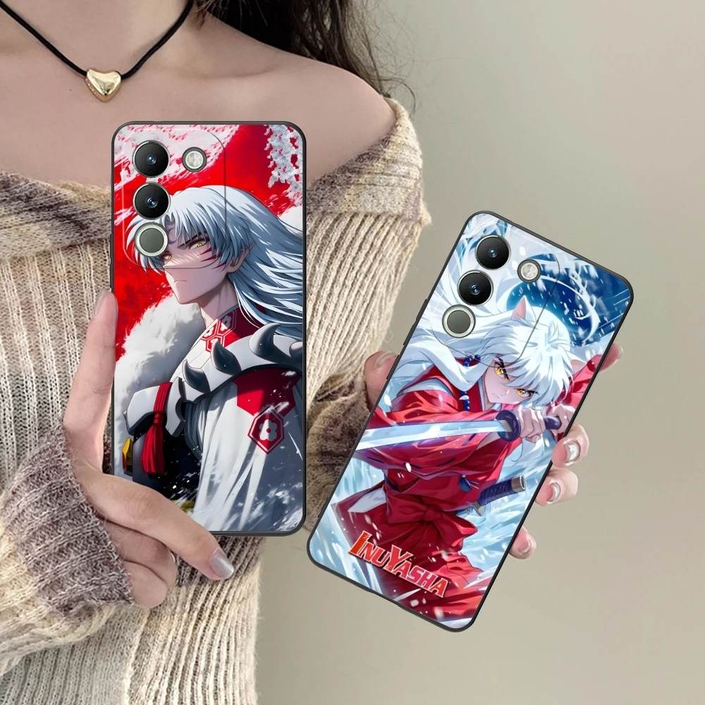 Inuyasha Sesshoumaru Mobile Cell Phone Case for VIVO Y95 Y93 Y31 Y20 V19 V17 V15 Pro X60 NEX Black Soft Cover Shell