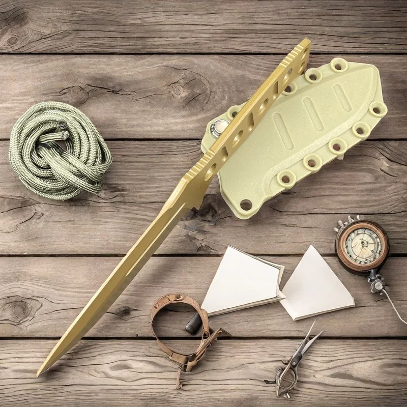 Острый прямой нож для кемпинга на открытом воздухе CPM-3V стальной цельный