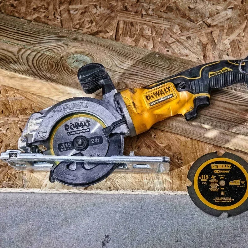 Фото DEWALT DT20420, конструкция, циркулярная пила, беспроводной каркас, 115 мм, 24 т, электроинструмент, аксессуары для DCS571 №3