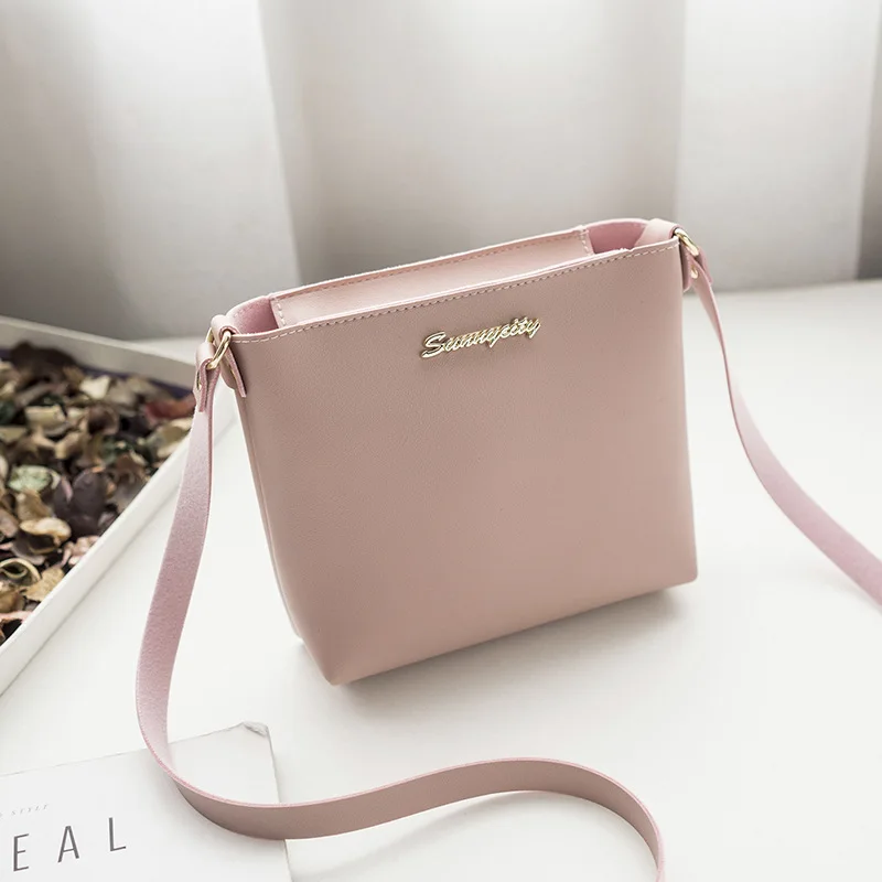 

2022 New Fashion Female Shoulder Bag Zipper Solid Color Mini Pu Leather Women's Shoulder Crossbody Casual Trendy Phone Bag