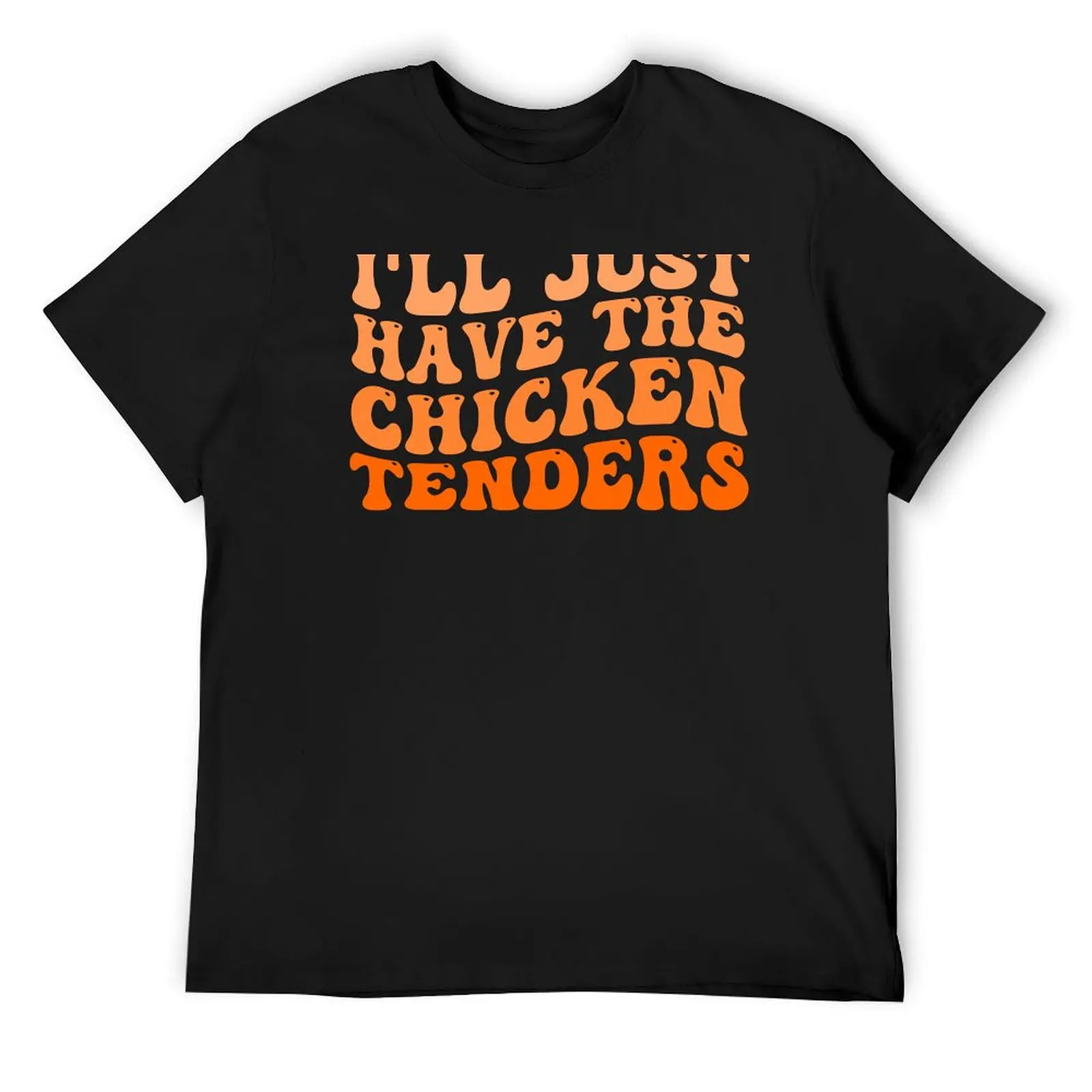 Футболка I'll Just Have The Chicken Tenders Groovy спортивные фанаты возвышенная винтажная