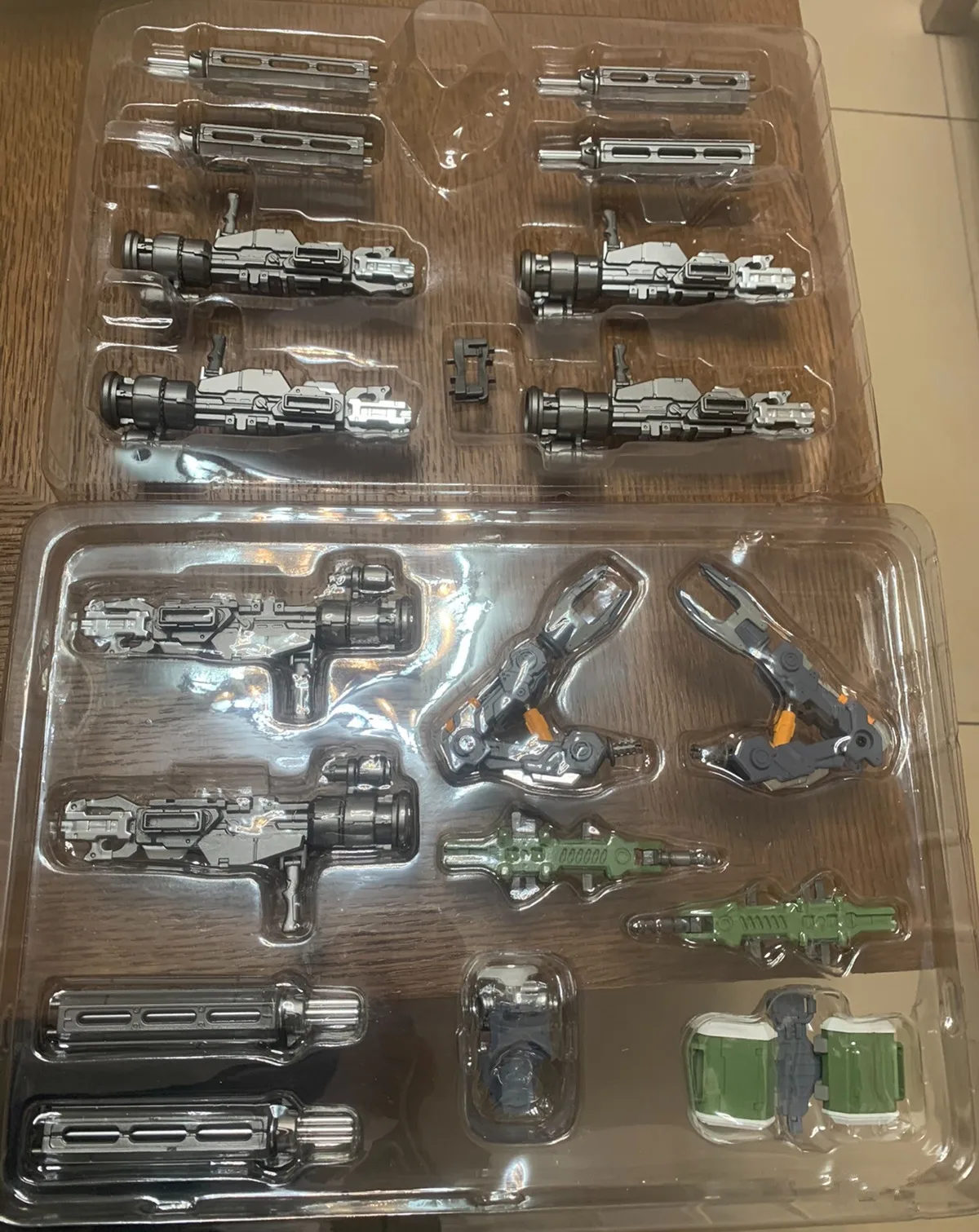 Рюкзак и 6 строительных пистолетов GATLING готовая модель для MC MB MG 1/100 NZ-666 kshtribe