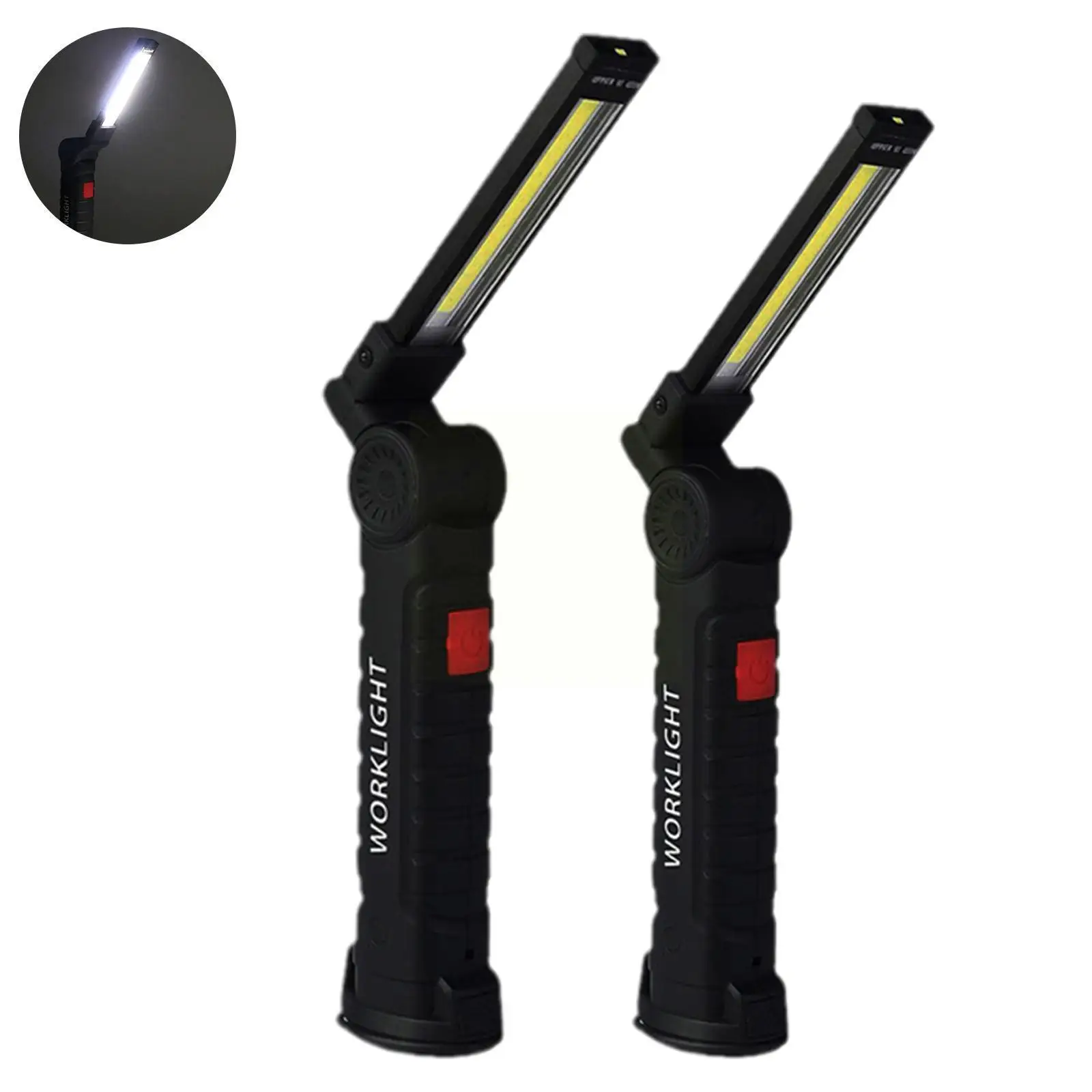

Folding COB LED Camping Tent Lamp USB Rechargeable Working Light Outdoor Work Flashlight Camping Magnetic Light Torch J7B4