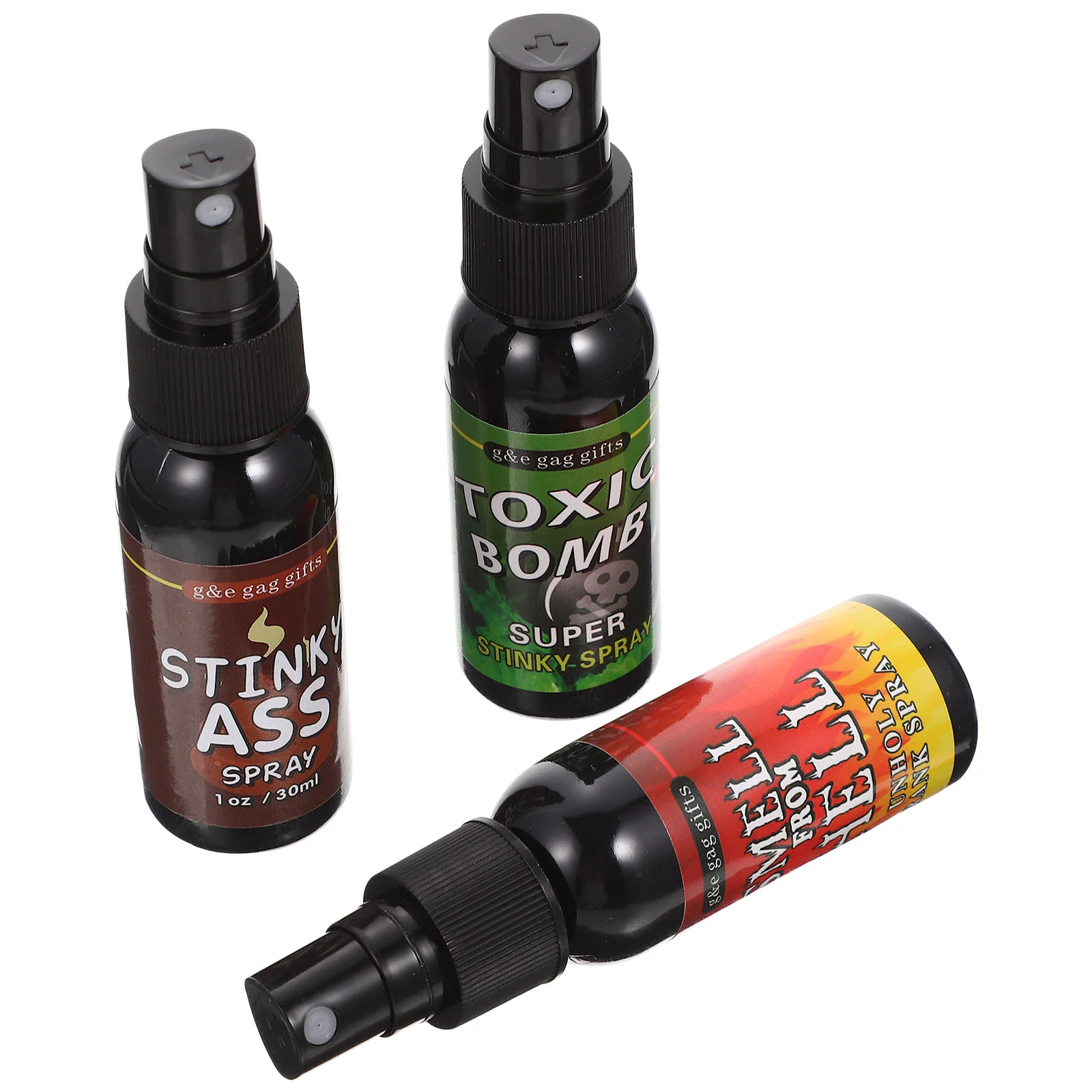 

3 Pcs Powerful Stinky Fart Spray Adult Toy Party Favor High Concentration Halloween Prop Abs Prank Child