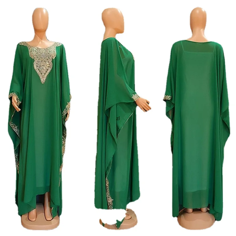 Eid Mubarak Abaya Dubai Turkey Muslim Chiffon Dress Loose Plus Size Boubou Caftan Marocain Djellaba Femme Vestido Arabe Mujer