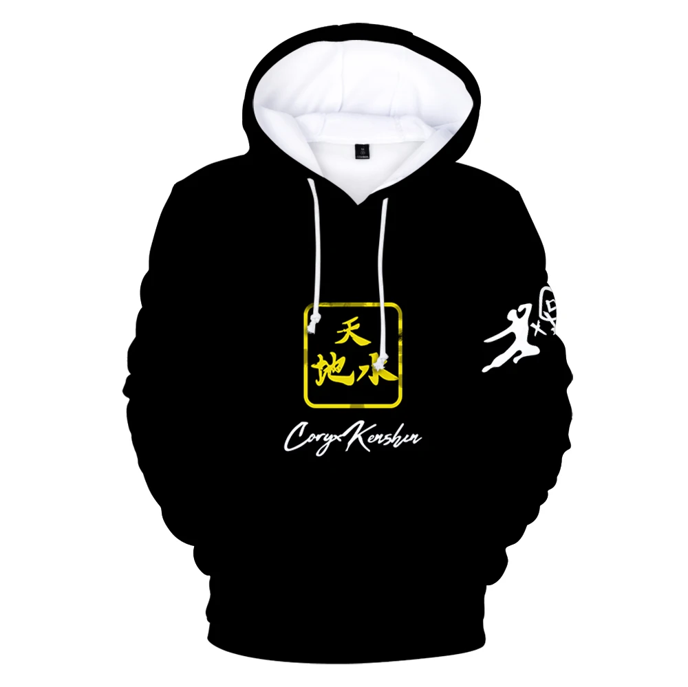 

New 3D Printed Coryxkenshin Hoodies Men Sweatshirts Women Unisex Tops Fashion Kids Pullovers Autumn Boys Girls Black Tracksuits