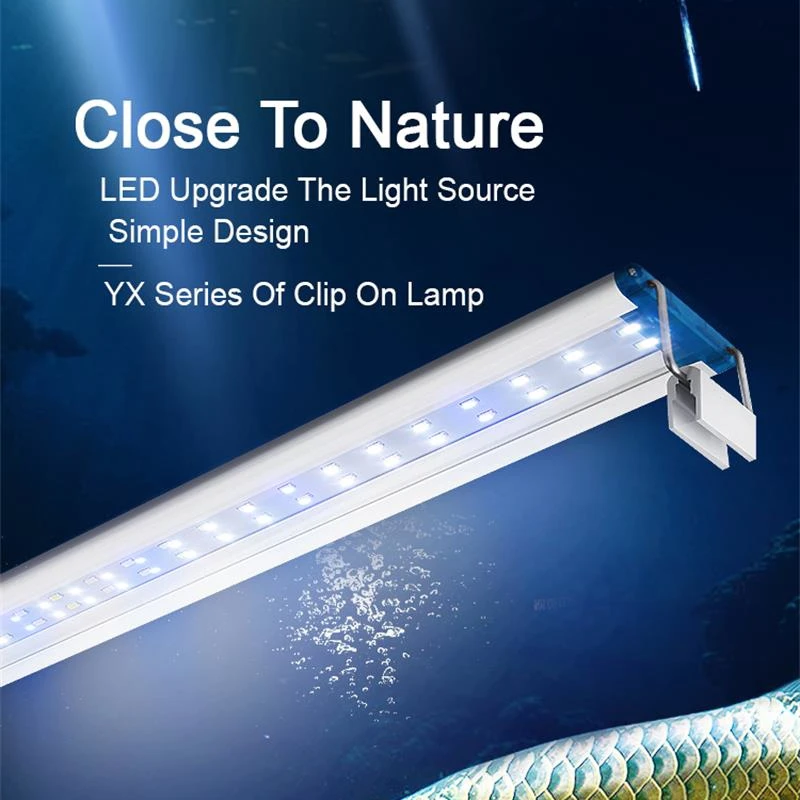 Extensible Waterproof Clip on Lamp For Fish Tank Super Slim 