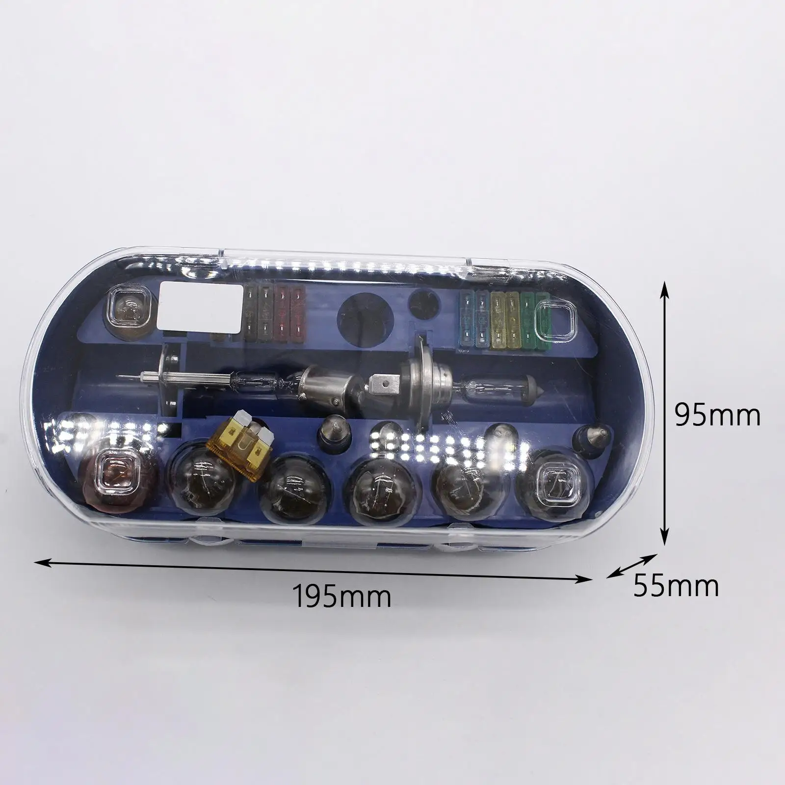 

30Pcs Car Bulb Emergency Spare Kit H4 H7 Halogen Lighting Bulbs Fuses Set