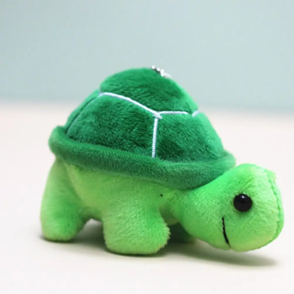 

Turtle Plush Toy Fully Filled Soft Stuffed Animal Doll Plush Key Ring Pendant Cozy Touch Turtle Plush Pendant Birthday Gift