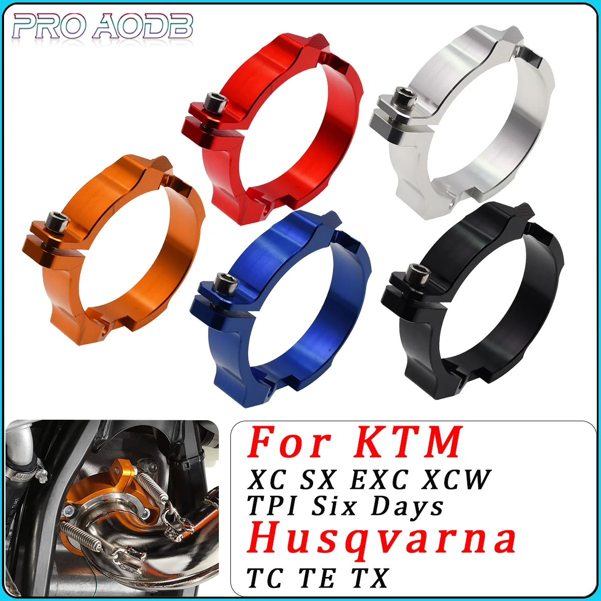 Наконечник выхлопной трубы зажим для труб фланцевая защита KTM EXC XC SX XCW TPI Six Days 250 300