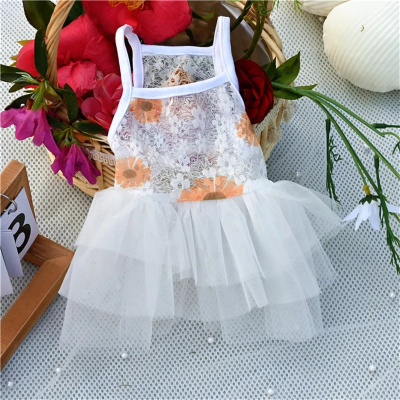 Дешевая Одежда для щенка летнее платье собаки костюм маленькой кошки чихуахуа