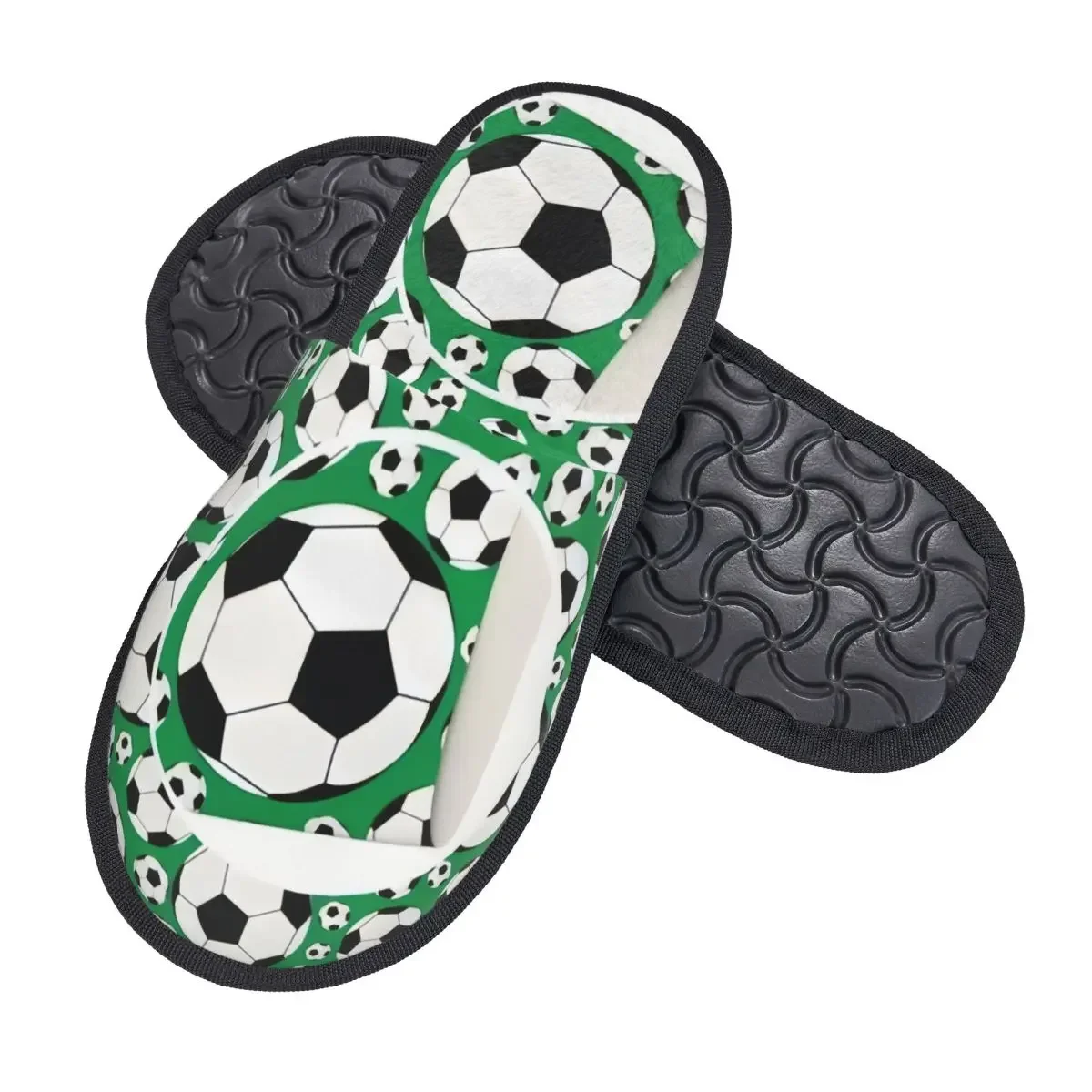 Модные мягкие тапочки на заказ с принтом Soccerly Footbally из пены эффектом памяти