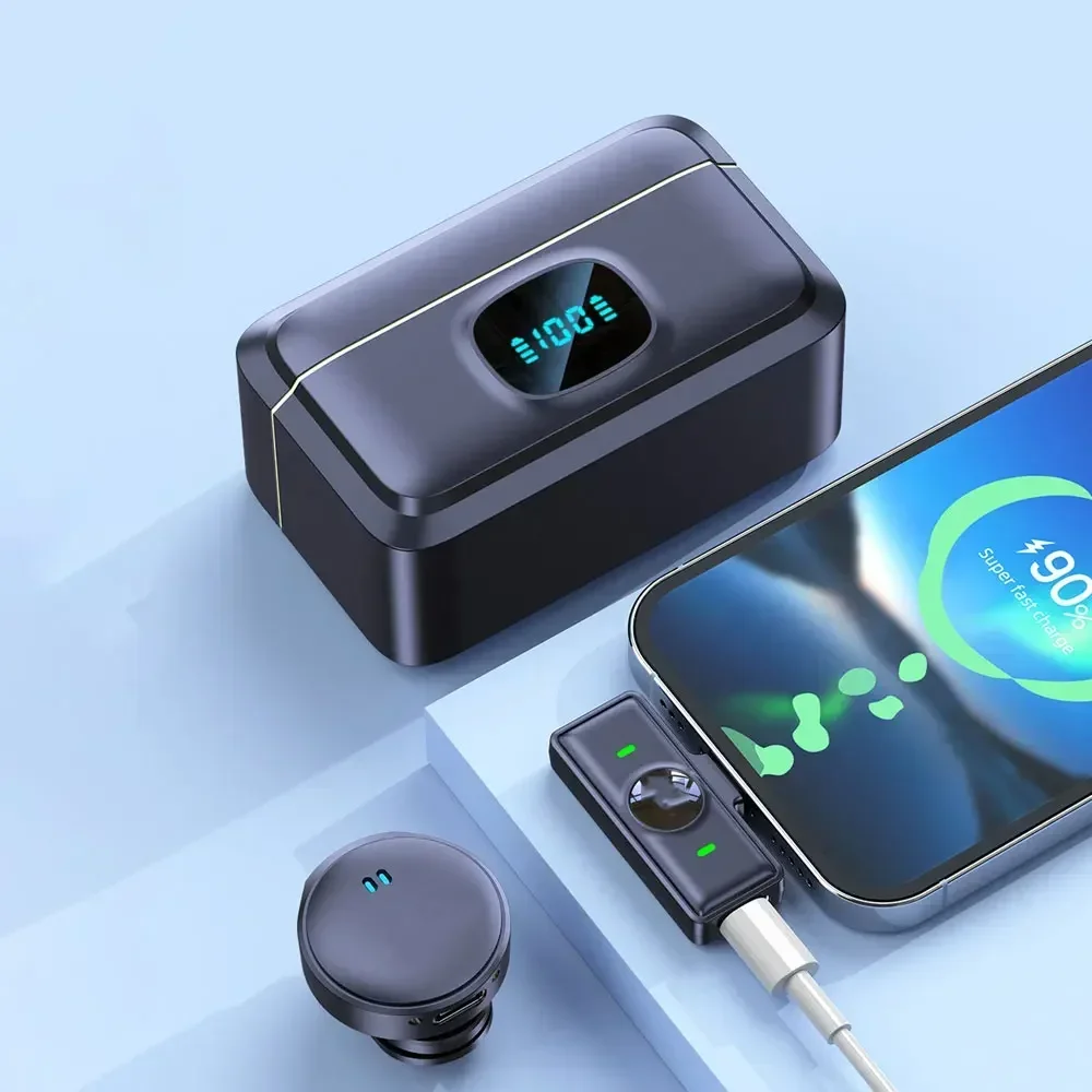 НОВЫЙ магнитный беспроводной петличный микрофон с шумоподавлением для записи