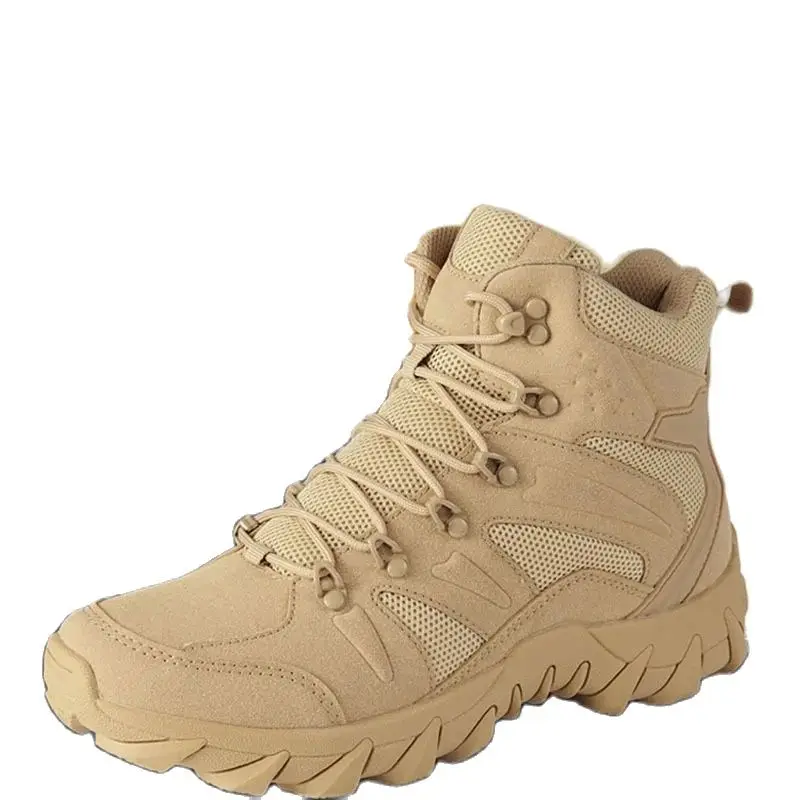 2024 бежевые походные ботинки для мужчин мужские пустыни Уличная обувь кожаная