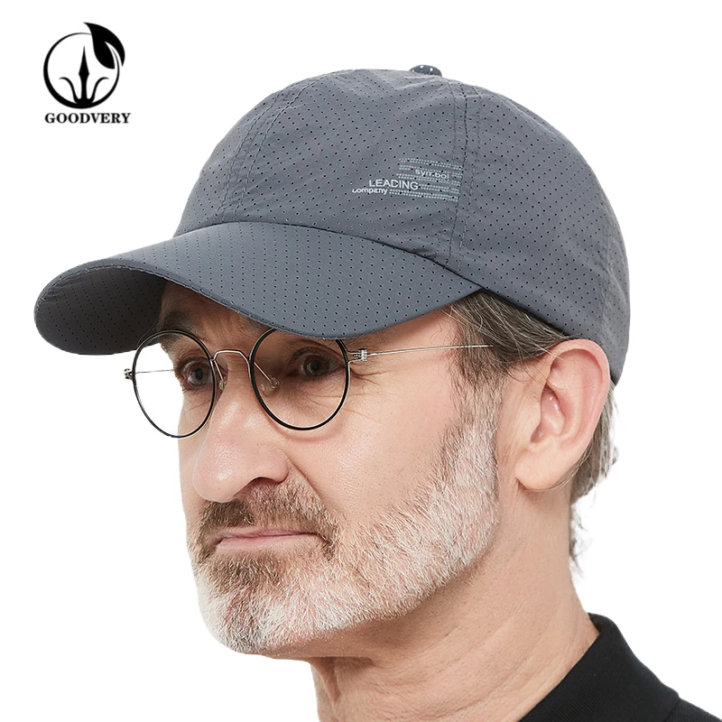 

GOODVERY Summer Sports Cap Mens Hat For Fish Outdoor Sunscreen Baseball Cap Long Visor Snapback Sun Hat Bone Gorras Casquette