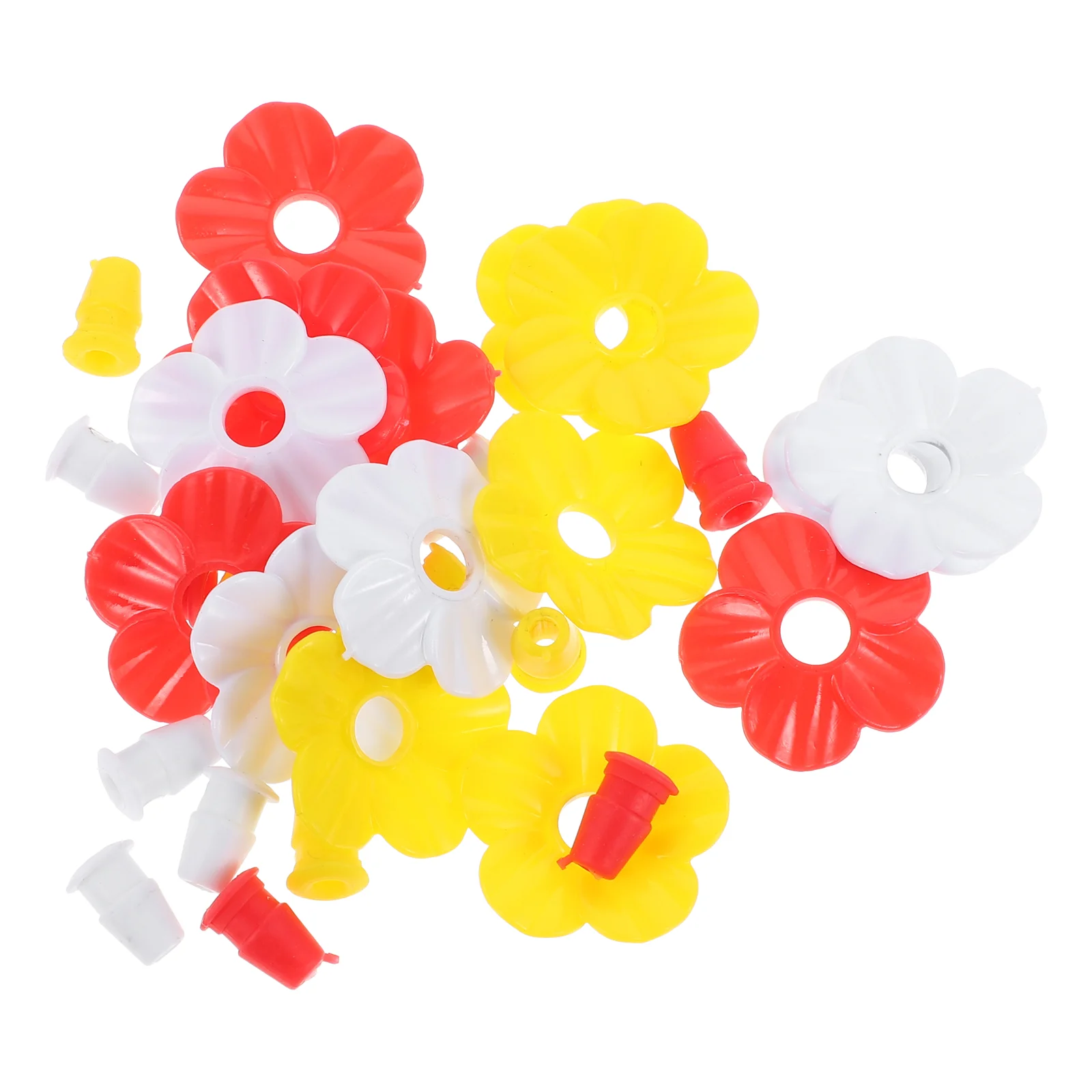 

15 Pcs Hummingbird Feeding Flowers Feeder Tool Lovely Feeders Vessel Creative Plastic Imitation Bee Outdoor Tools
