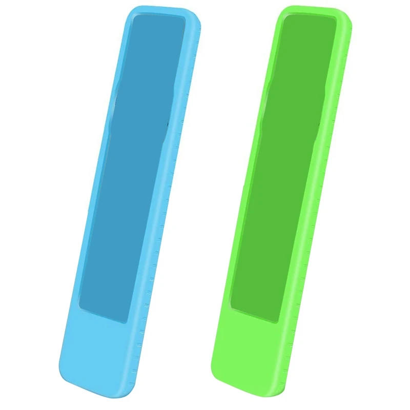 

2 Pack Silicone Case For Sony RMF-TX600U RMF-TX500U Remote Control Anti-Slip Protective Cover( Glow Blue Glow Green)