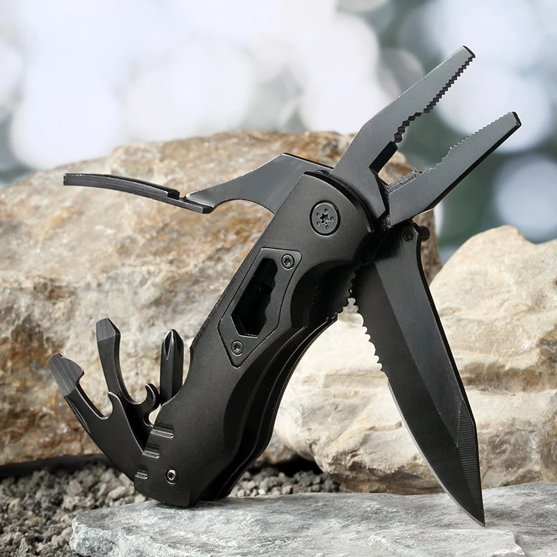 

New outdoor multifunctional folding pliers stainless steel portable Swiss multi-purpose combination tool pliers