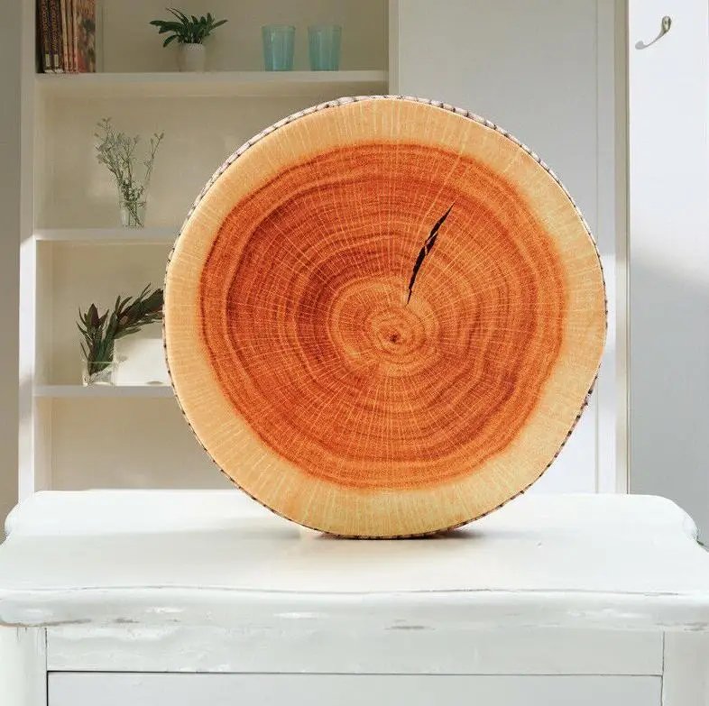 3D мягкая круглая домашняя декоративная подушка, плюшевая подушка для сиденья с фруктами лимона, подушки для спинки офисного стула, арбуз, киви, оранжевый