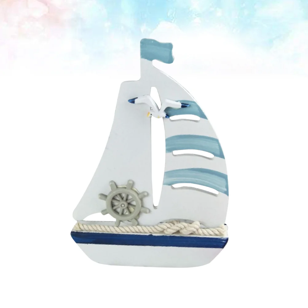 

Decor Nautical Beach Sailboat Wooden Decoration Home Ornament Wood Bathroom Theme Seaside Ocean Party Coastal Gifts Sailor