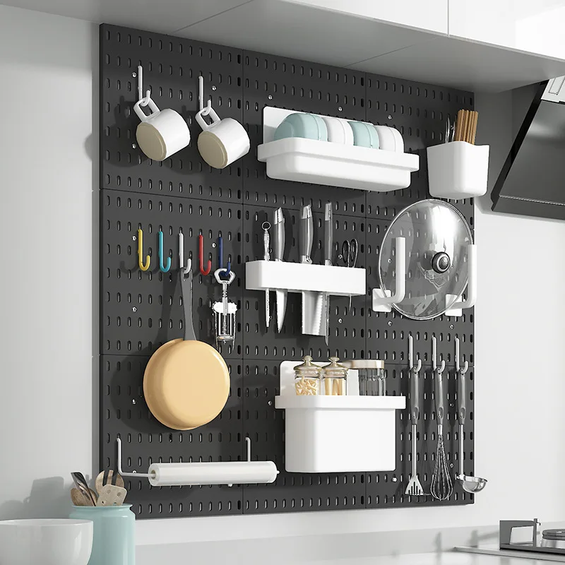 

DIY Free Combination Pegboard Dish Rack Kit Pegboards Hole Board for Wall Organizer Tools Crafts Organization Ornaments Display